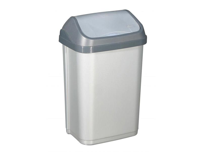 POUBELLE A BASCULE 10L - Gris - HAUSSER